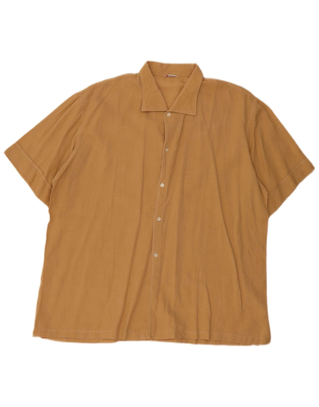 Chemise à manches courtes homme vintage XL Beige