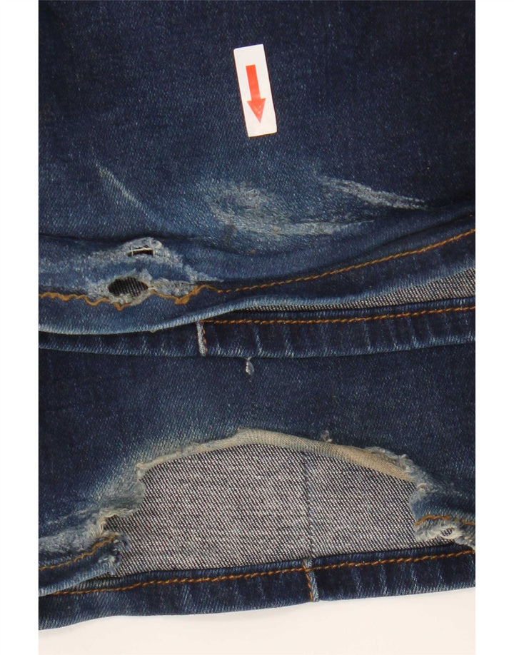 Reiss Femme Jean Évasé W25 L31 Bleu Marine Coton