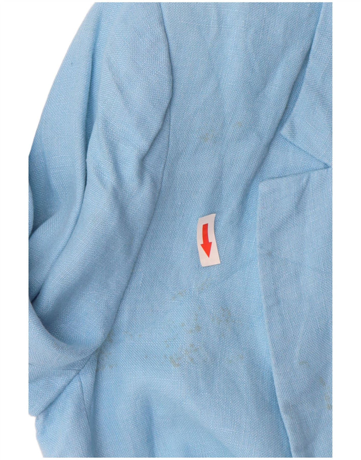 Zara Veste Blazer Ouverte Femme UK 18 XL Bleu