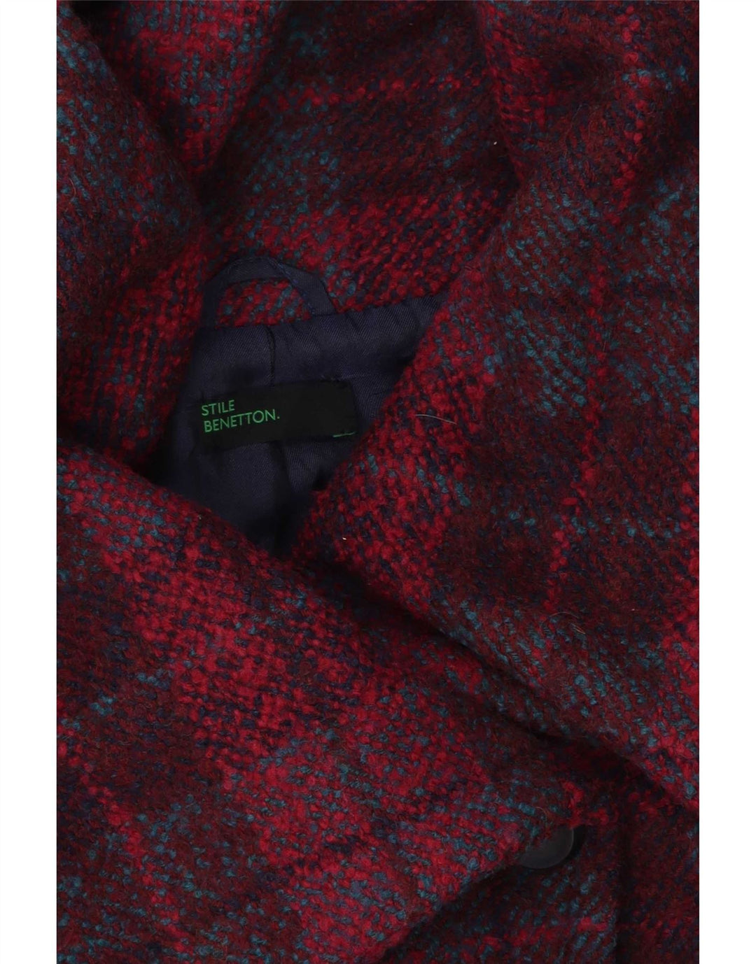 Benetton Veste Femme UK 14 Medium Pink Check