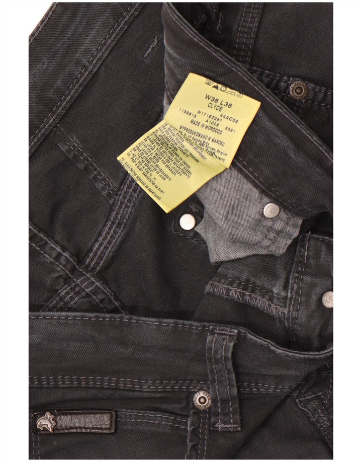 Wrangler Jean Droit Clyde Homme W36 L32 Noir Coton