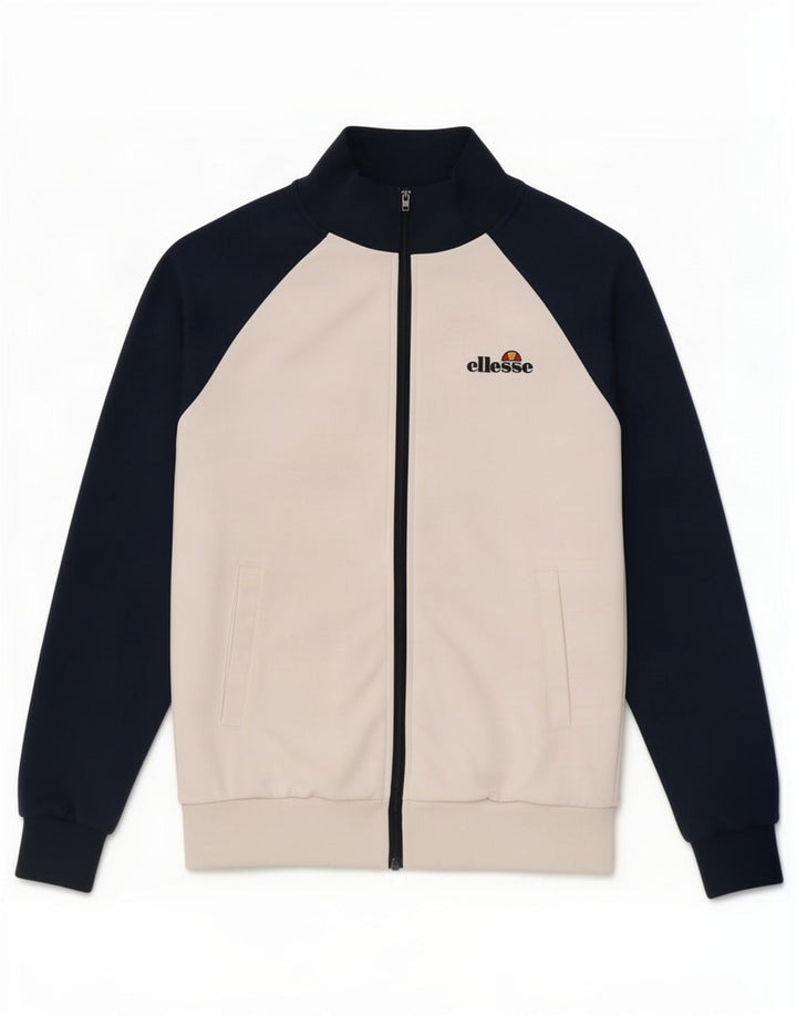 Ellesse Veste de survêtement pour homme Taille L Bleu marine Colorblock Polyester