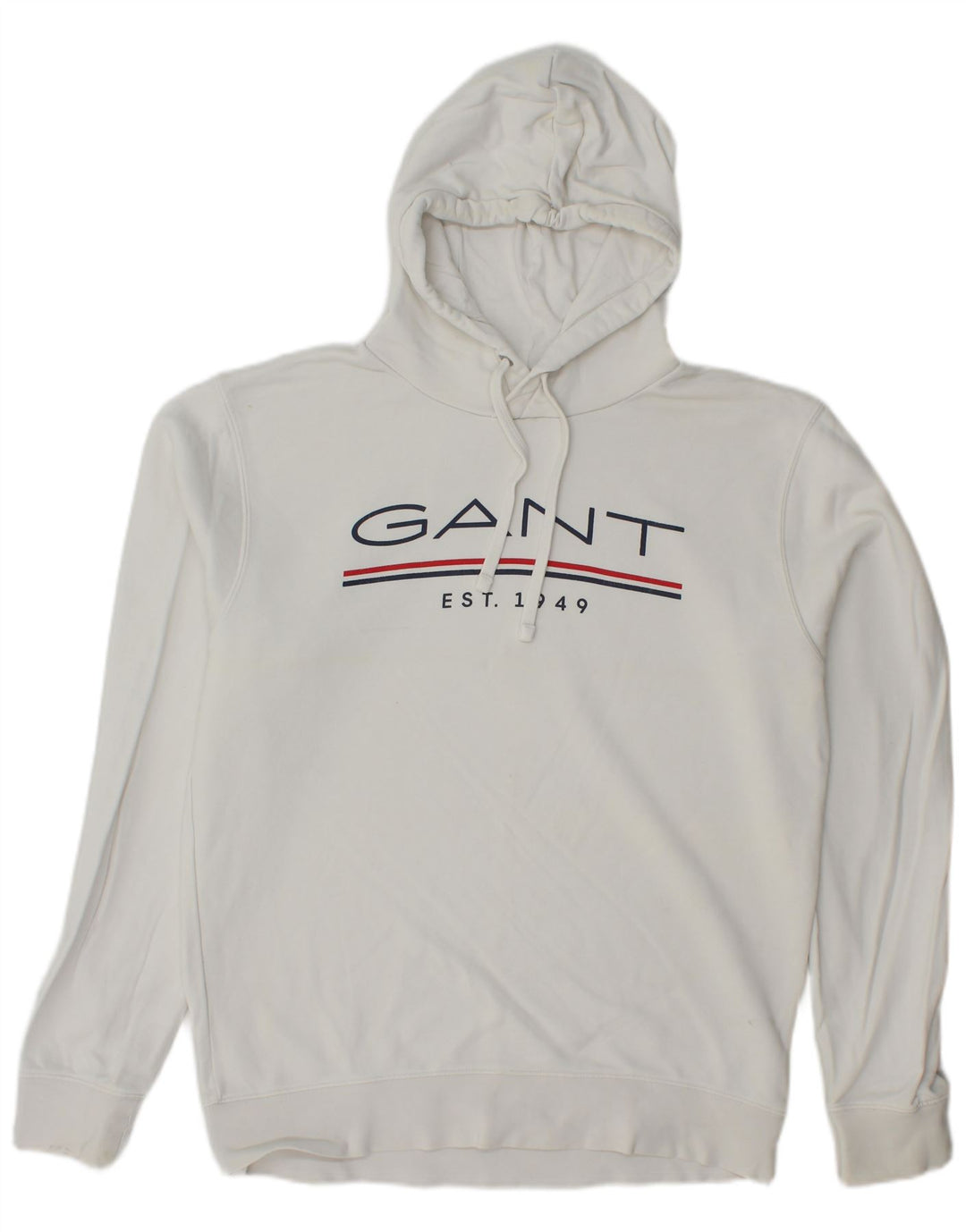Gant Pull à capuche graphique homme grand blanc coton