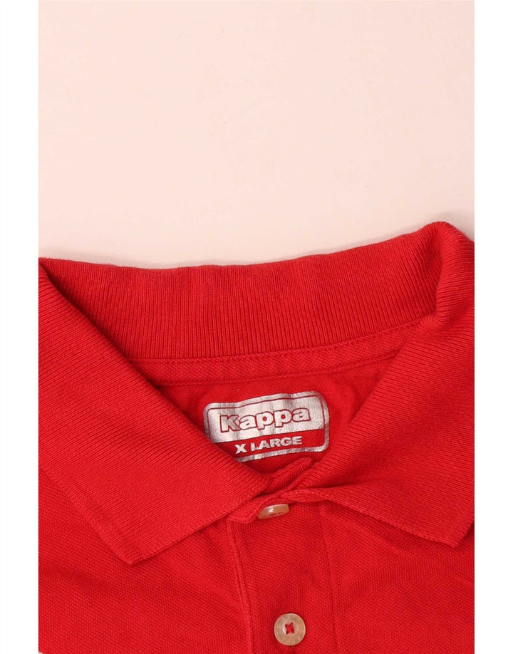 Kappa Polo Homme XL Rouge Coton