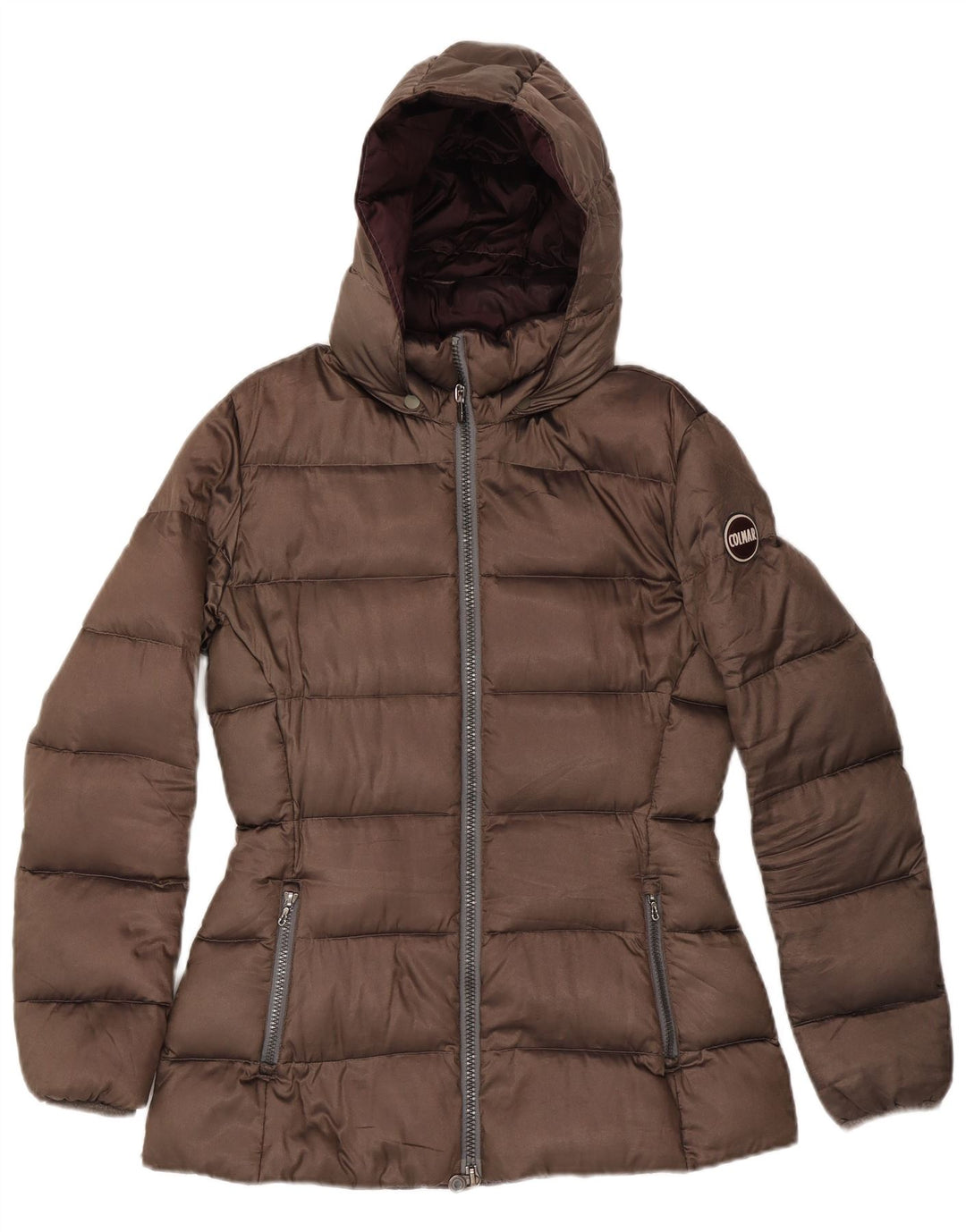 Colmar Veste matelassée à capuche pour femme IT 46 Large Marron