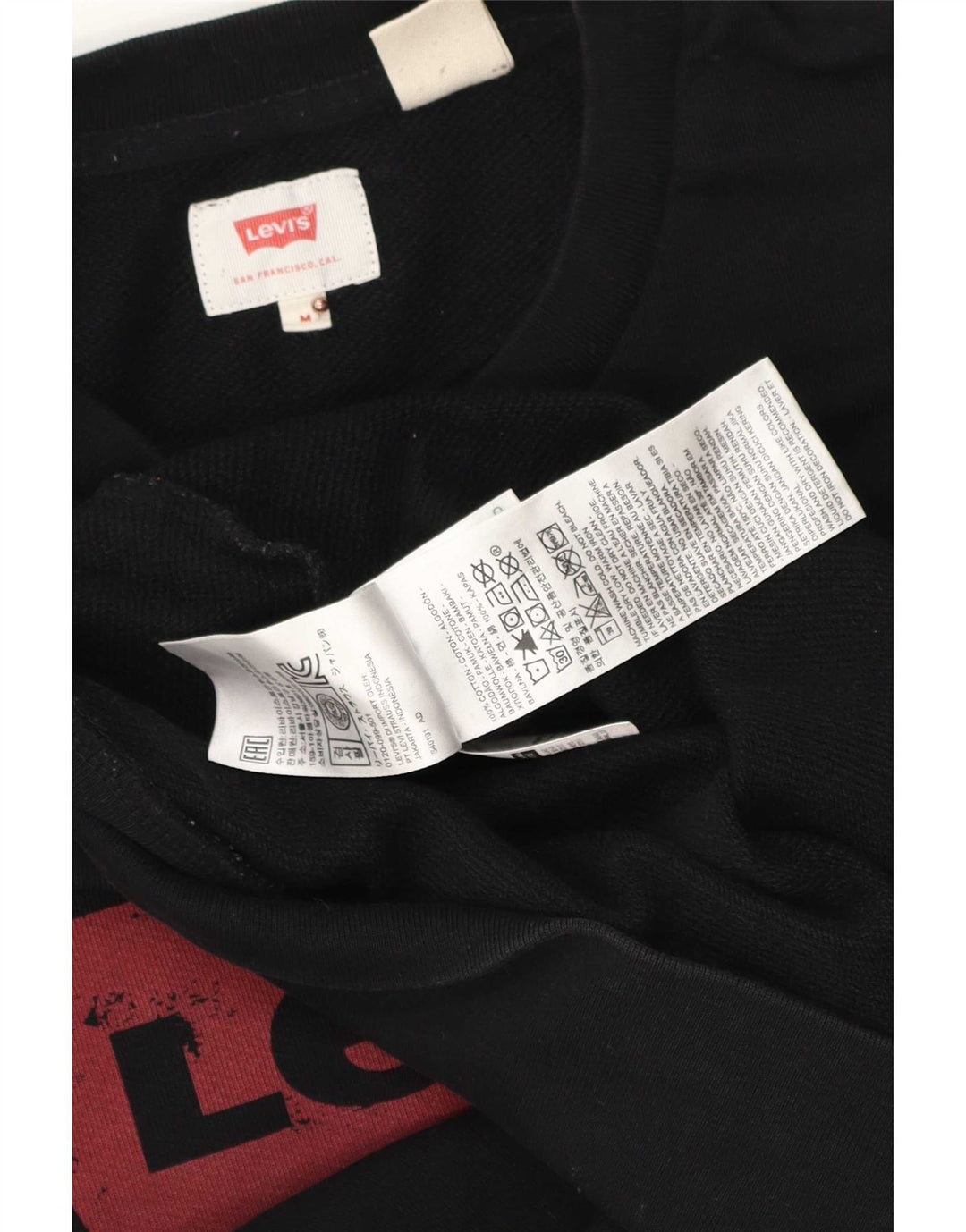 Levi's Sweatshirt Graphic Sweatshirt Homme Noir Moyen Coton