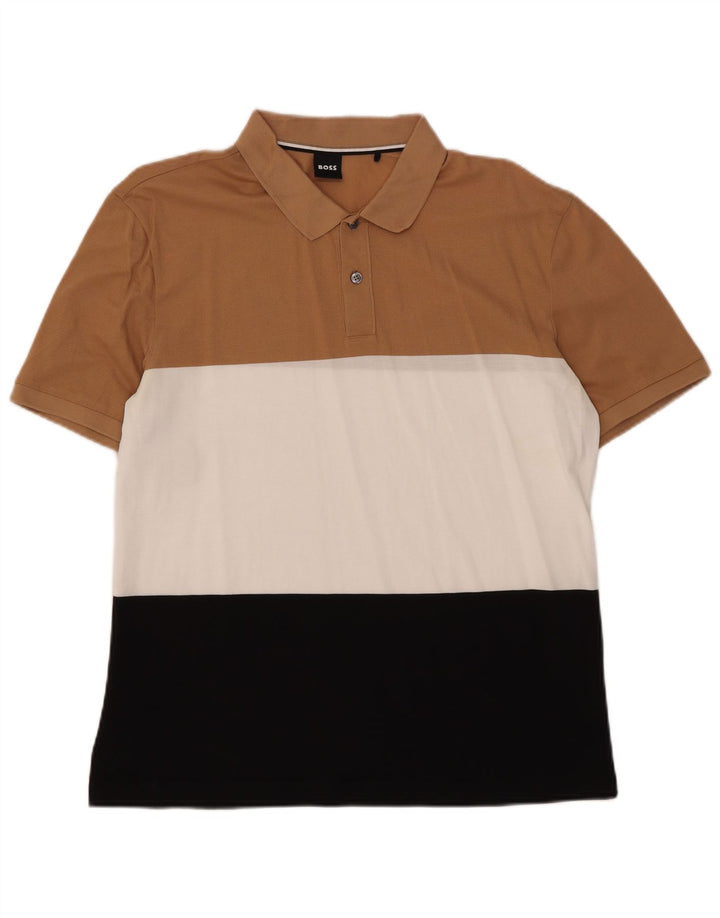 Hugo Boss Homme Polo Large Multicolore Colourblock Coton
