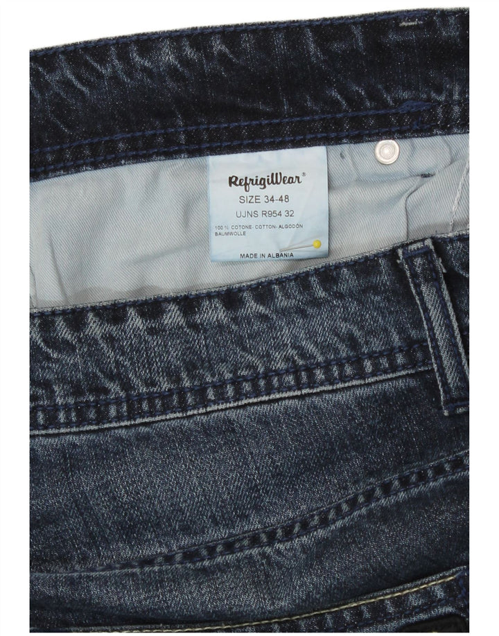 Refrigiwear Jean Slim Homme W34 L30 Bleu Marine Coton