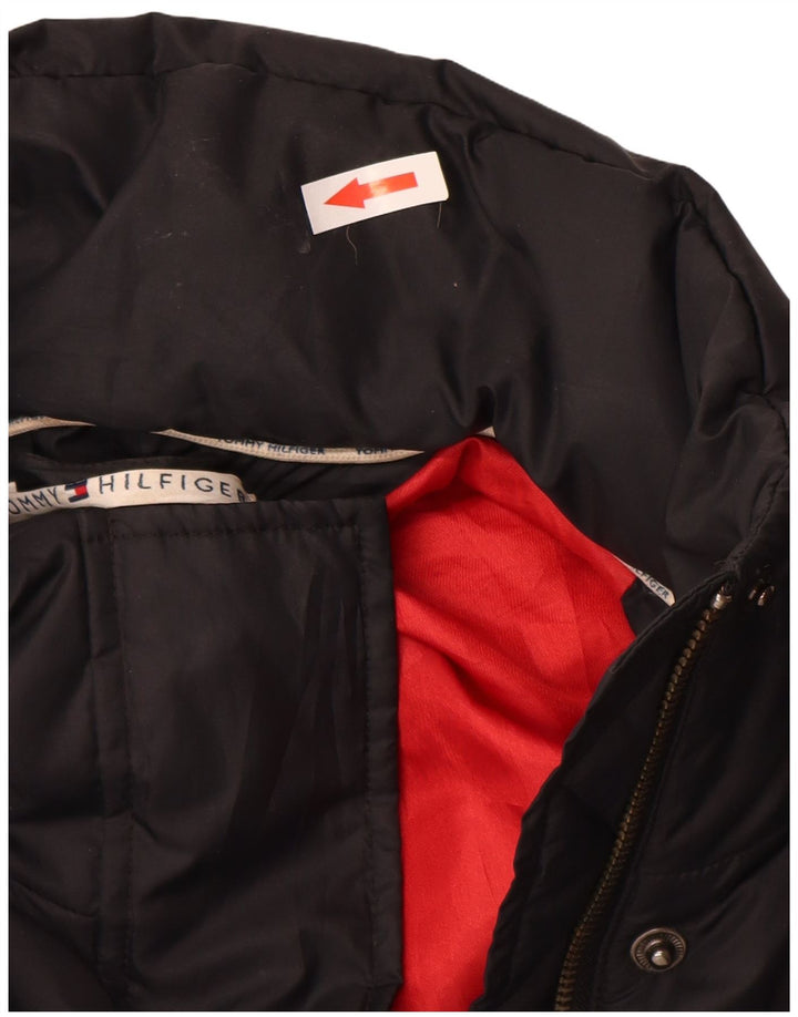 Tommy Hilfiger Veste matelassée pour femme UK 16 Large Noir Polyester