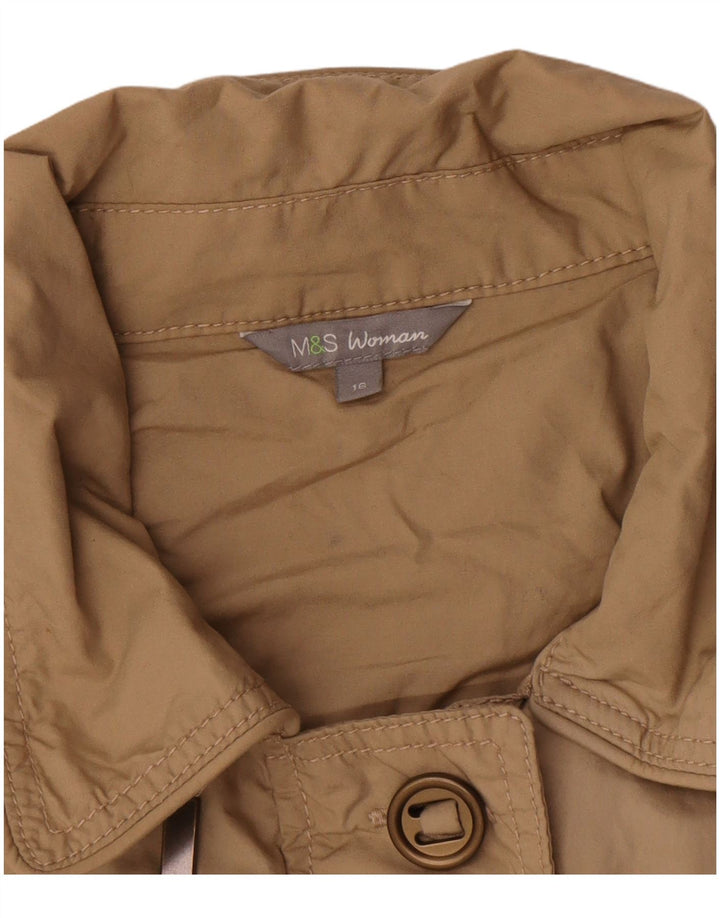 Marks & Spencer Veste utilitaire militaire pour femme UK 16 Grand coton beige