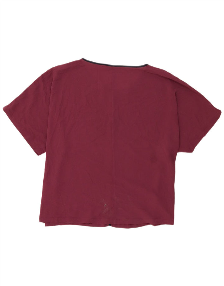 Marks & Spencer Chemisier régulier pour femme UK 20 2XL Bordeaux Polyester