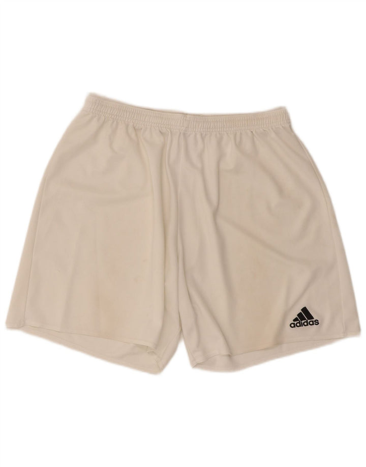 Adidas Short de sport Climalite pour homme XL Blanc Polyester