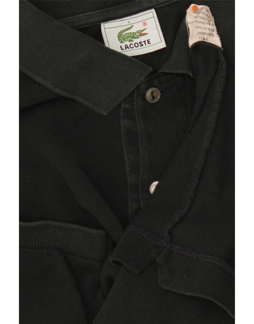 Lacoste Polo Homme Taille 4 Coton Noir Moyen