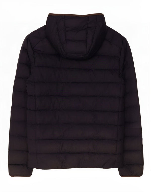 Calvin Klein Veste rembourrée à capuche pour homme UK 40 Large Bleu marine Nylon