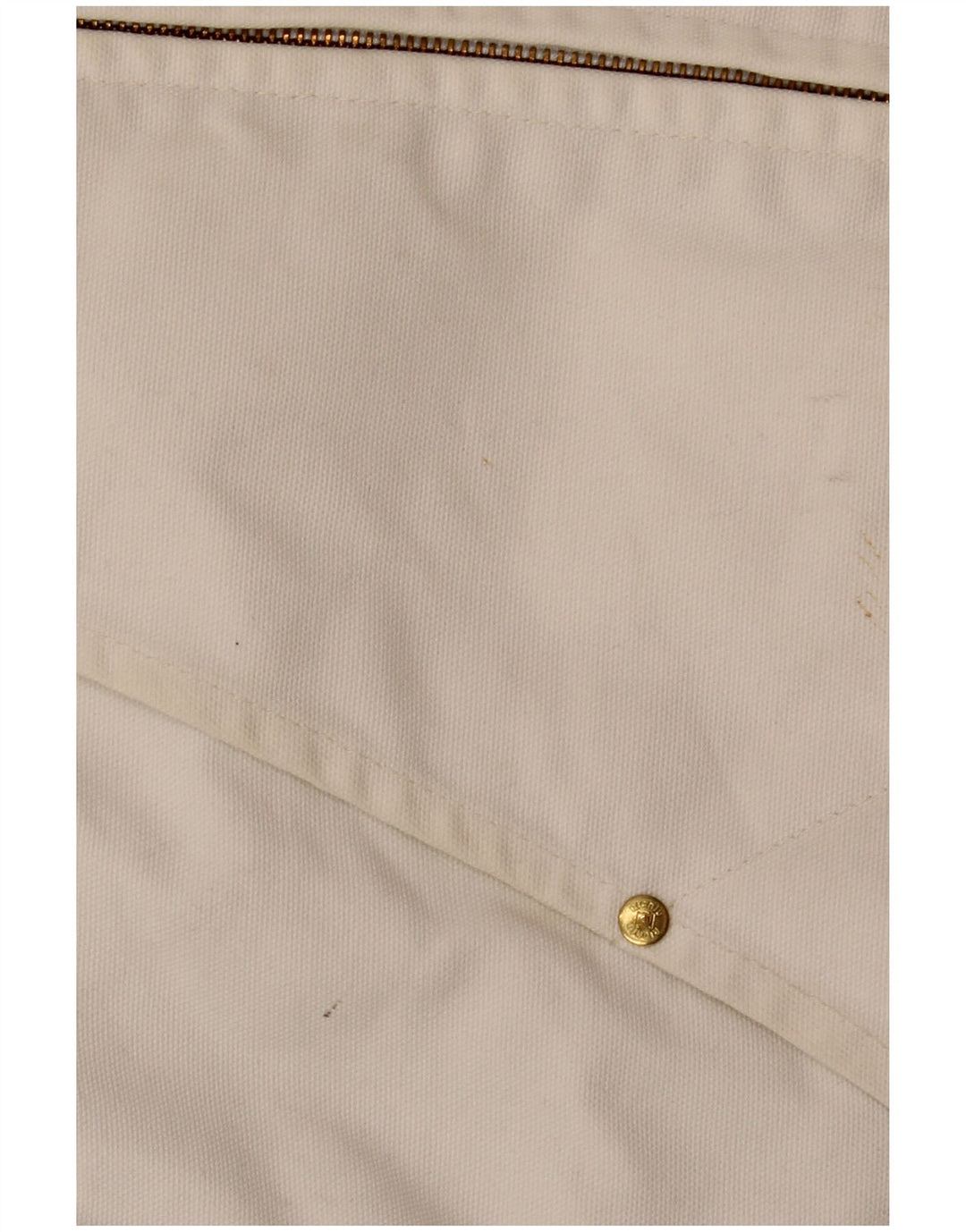 Richlu Veste bomber à capuche pour homme UK 40 Large en coton blanc cassé