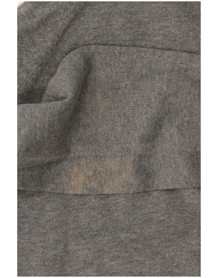 Zara Pull court à col roulé pour femme UK 12 Gris moyen