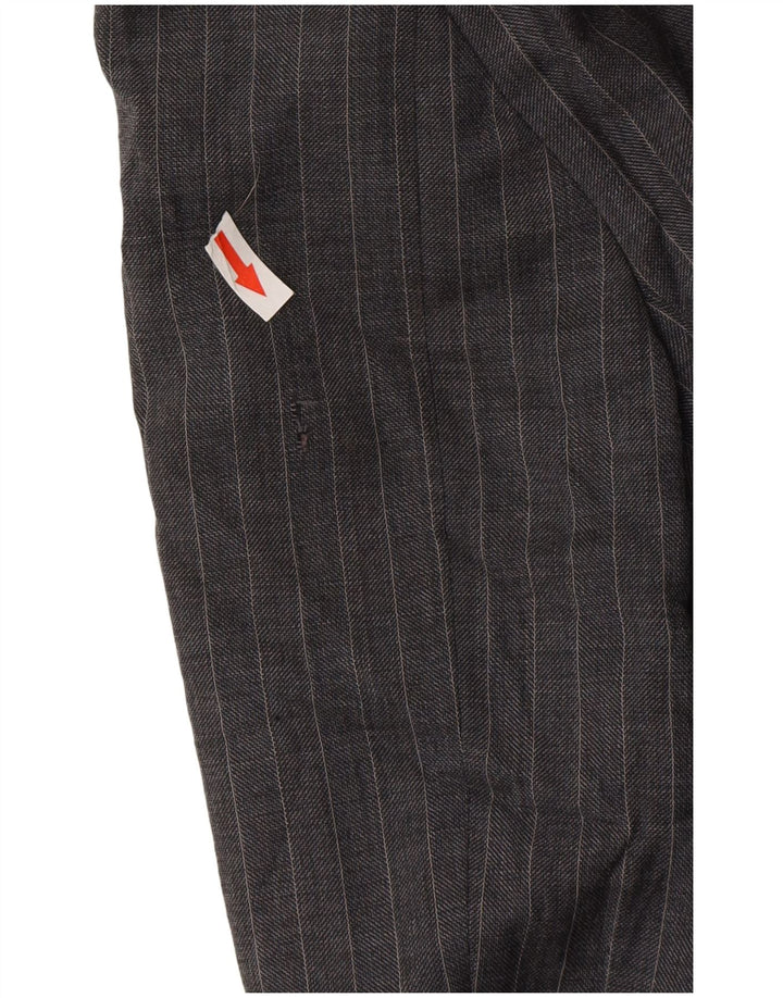 Marks & Spencer Veste blazer à 2 boutons pour homme UK 44 XL en laine à fines rayures gris