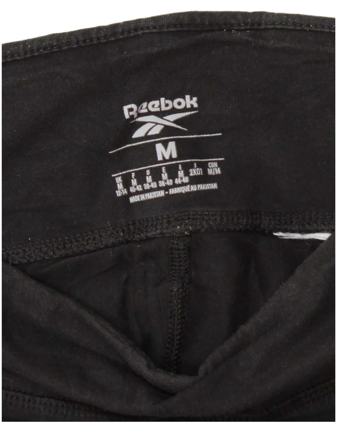 REEBOK Legging graphique pour femme UK 12/14 Noir moyen