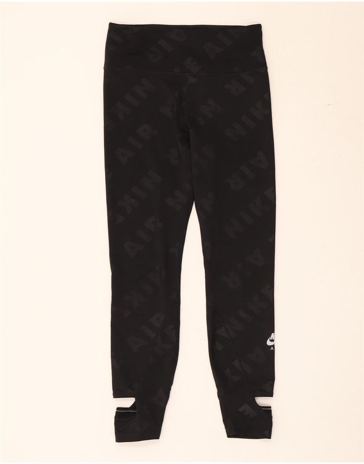 Nike Legging court graphique pour femme UK 12 Polyester noir moyen