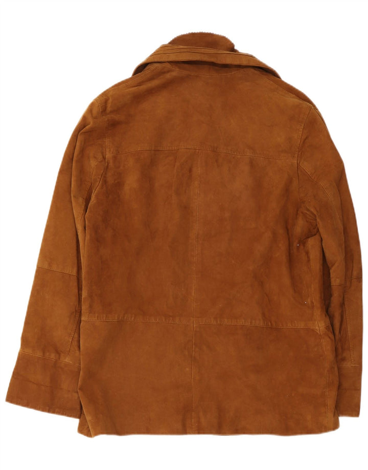 veste en daim homme vintage IT 44 XS cuir marron