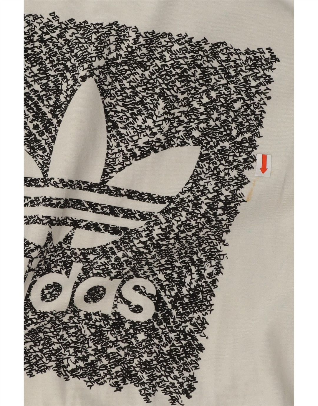 Adidas T-shirt graphique pour hommes, petit haut en coton blanc