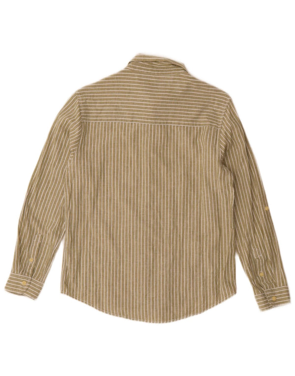 Chemise Garçon Zara 11-12 ans Coton Rayé Kaki