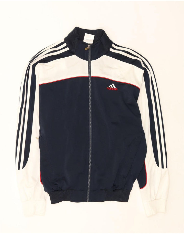 ADIDAS Veste de survêtement pour homme UK 36/38 Small Bleu marine Colourblock