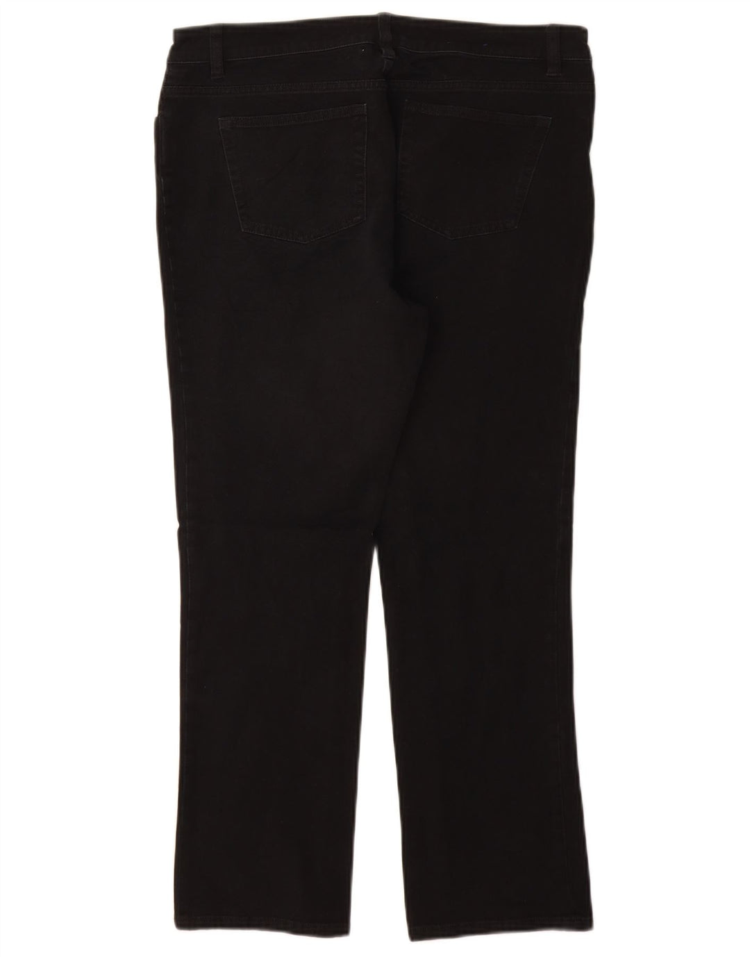 CHAPS Pantalon décontracté droit pour femme US 10 Large W30 L27 Noir