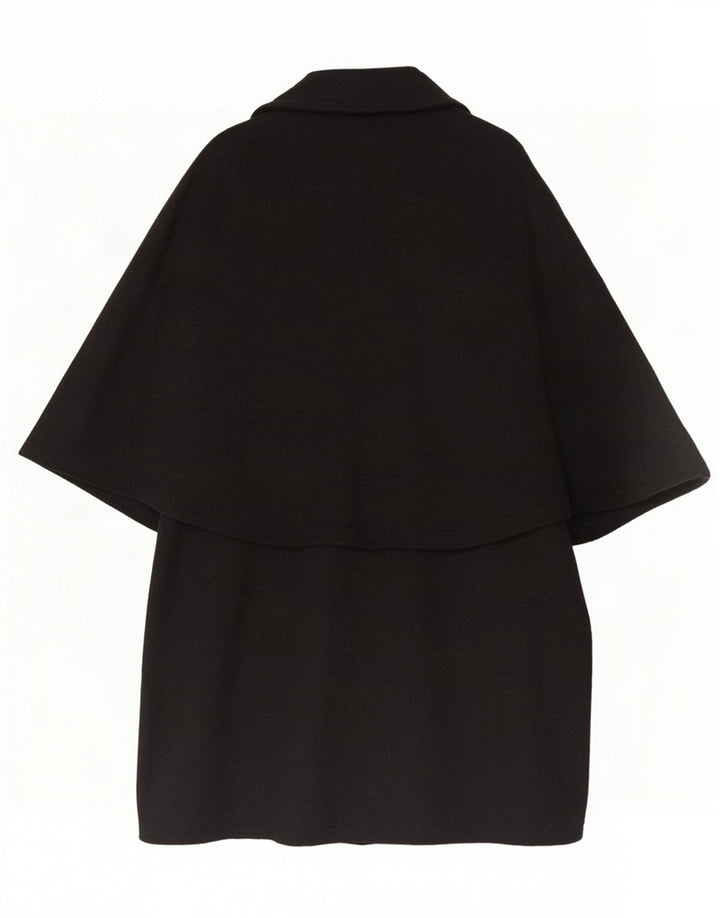 Superior Poncho Manteau Femme Taille Unique Gris Colorblock Laine