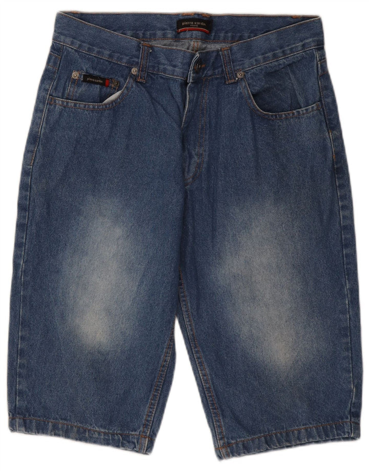 Pierre Cardin Short en jean pour homme Petit W28 Bleu Coton
