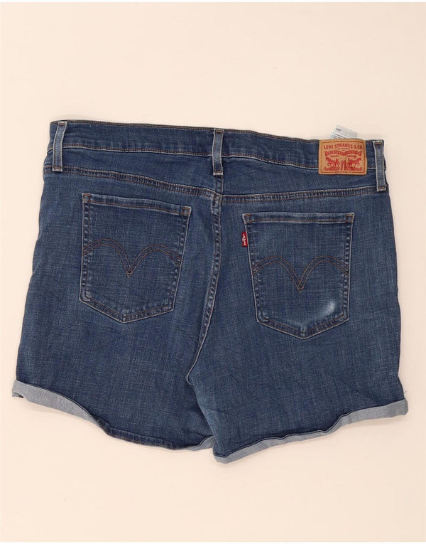 Levi's Short en Denim Déchiré W32 Femme Large Bleu Coton