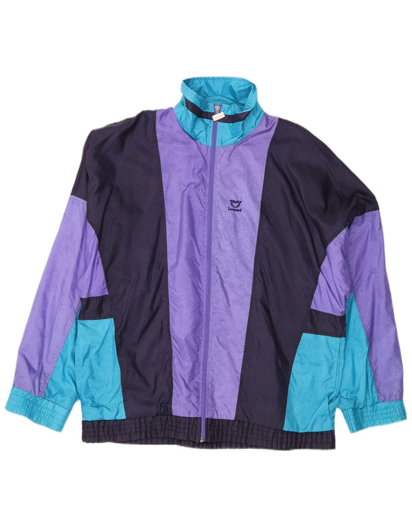 Léopard Veste de survêtement pour homme Large Multicolore Colorblock Nylon