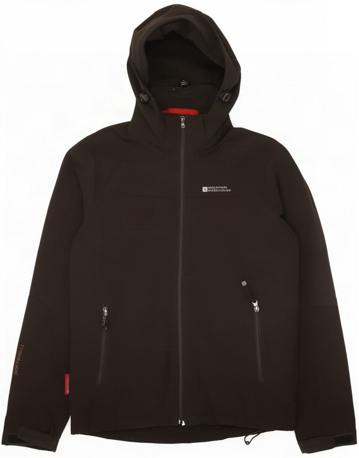 Mountain Warehouse Veste coupe-vent à capuche pour homme UK 36 Small Noir