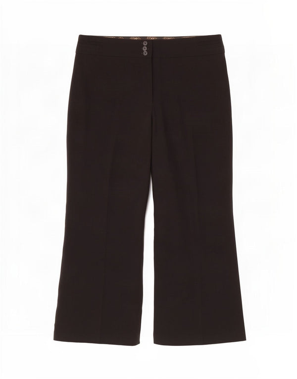 Marks & Spencer Pantalon décontracté bootcut pour femme UK 18 XL W36 L30 Noir
