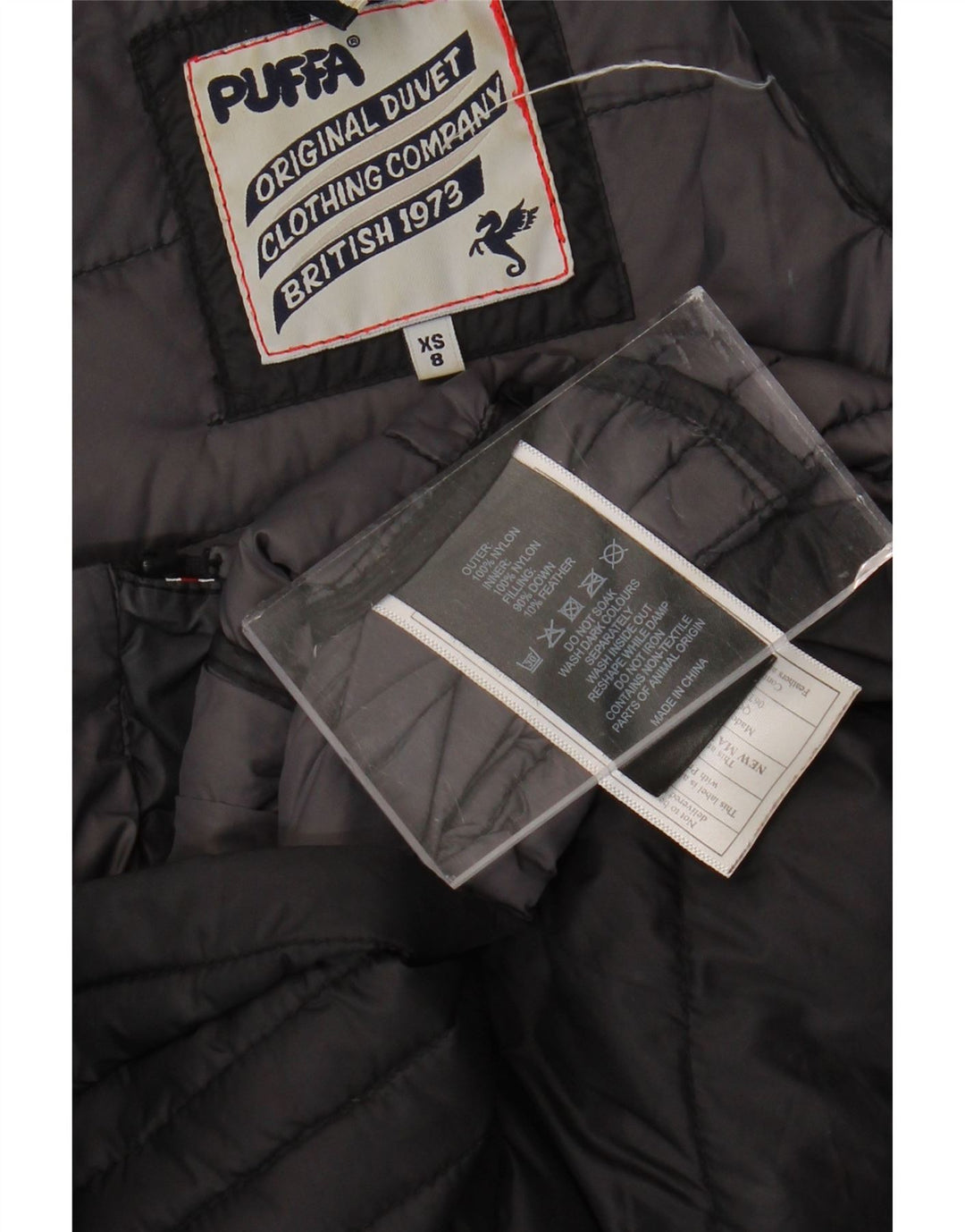 PUFFA Veste matelassée femme taille 8 XS nylon noir