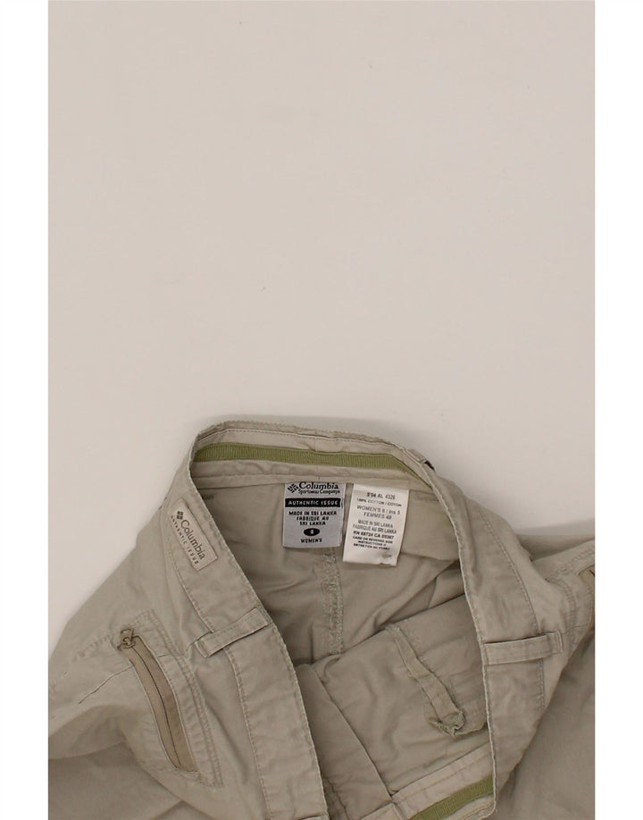 COLUMBIA Womens Casual Shorts US 8 Medium W30  Beige Cotton Vintage Columbia and Second-Hand Columbia from Messina Hembry 