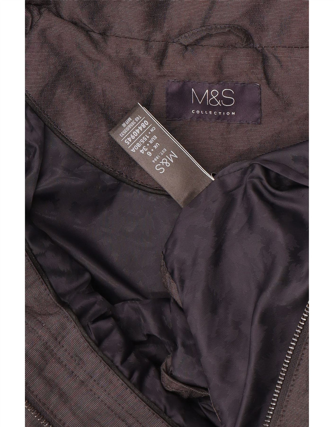 Marks & Spencer Veste de pluie coupe ample pour femme UK 6 XS Bleu marine Polyamide