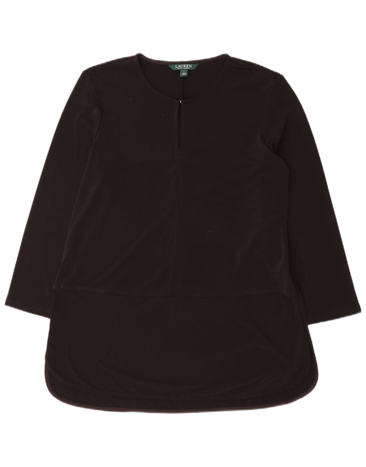 Ralph Lauren Tunique à manches 3/4 pour femme UK 16 Large Noir Polyester