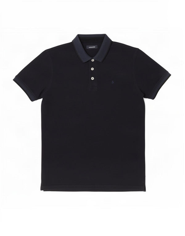 Jack & Jones Polo Homme XL Bleu Marine Coton