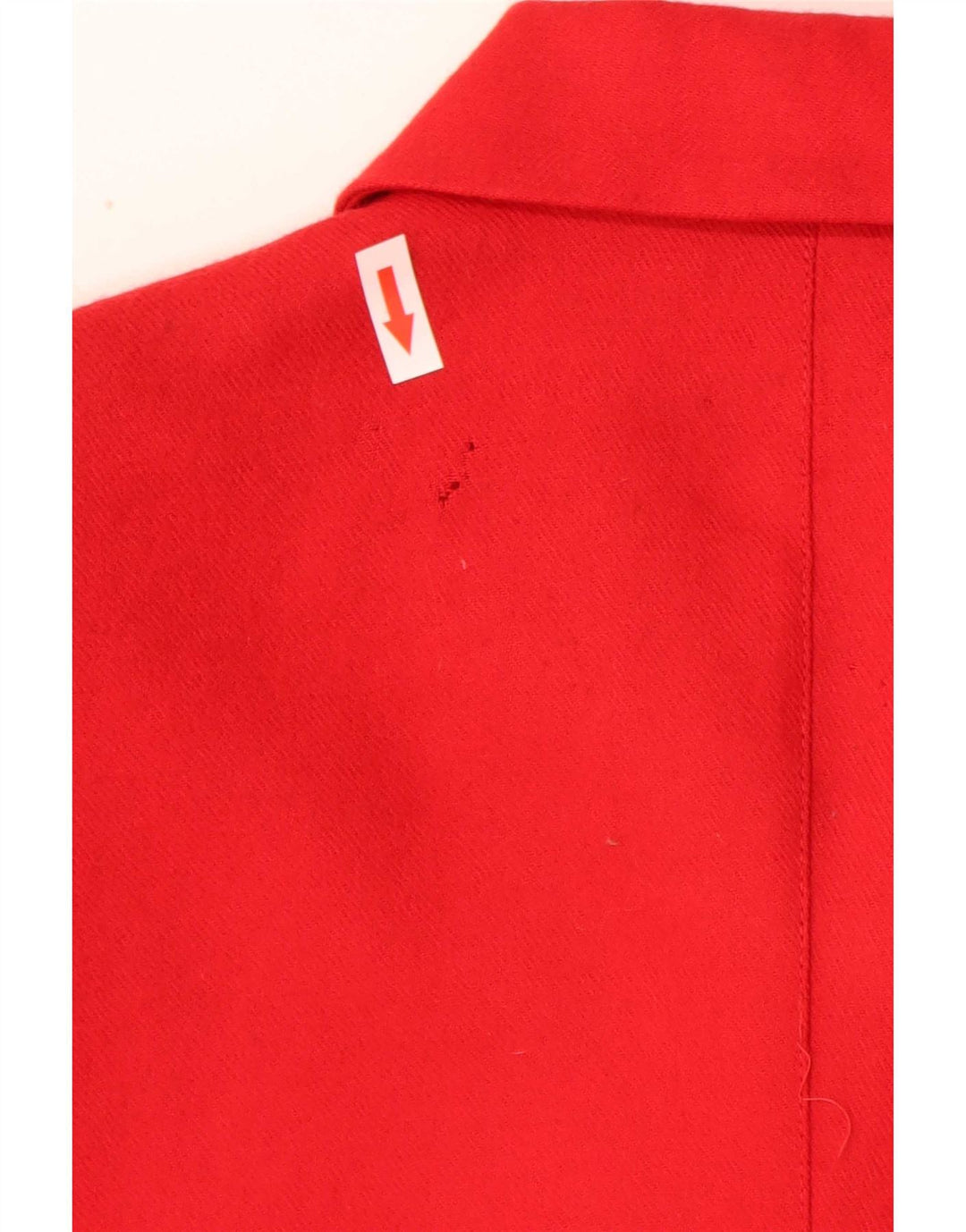 vintage Femme 5 Bouton Blazer Veste IT 44 Moyen Rouge Laine Classique