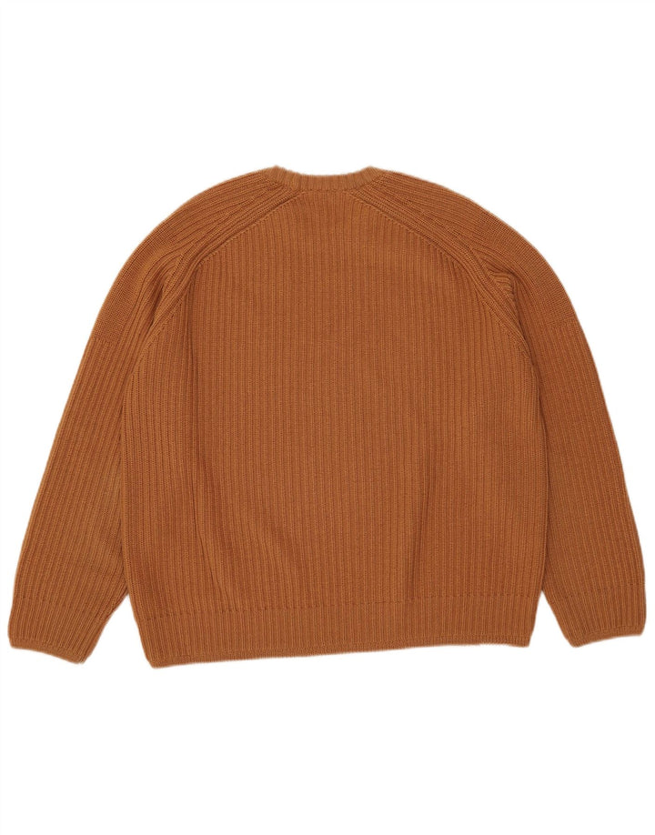 Joop Pull col rond homme IT 50 laine marron moyen