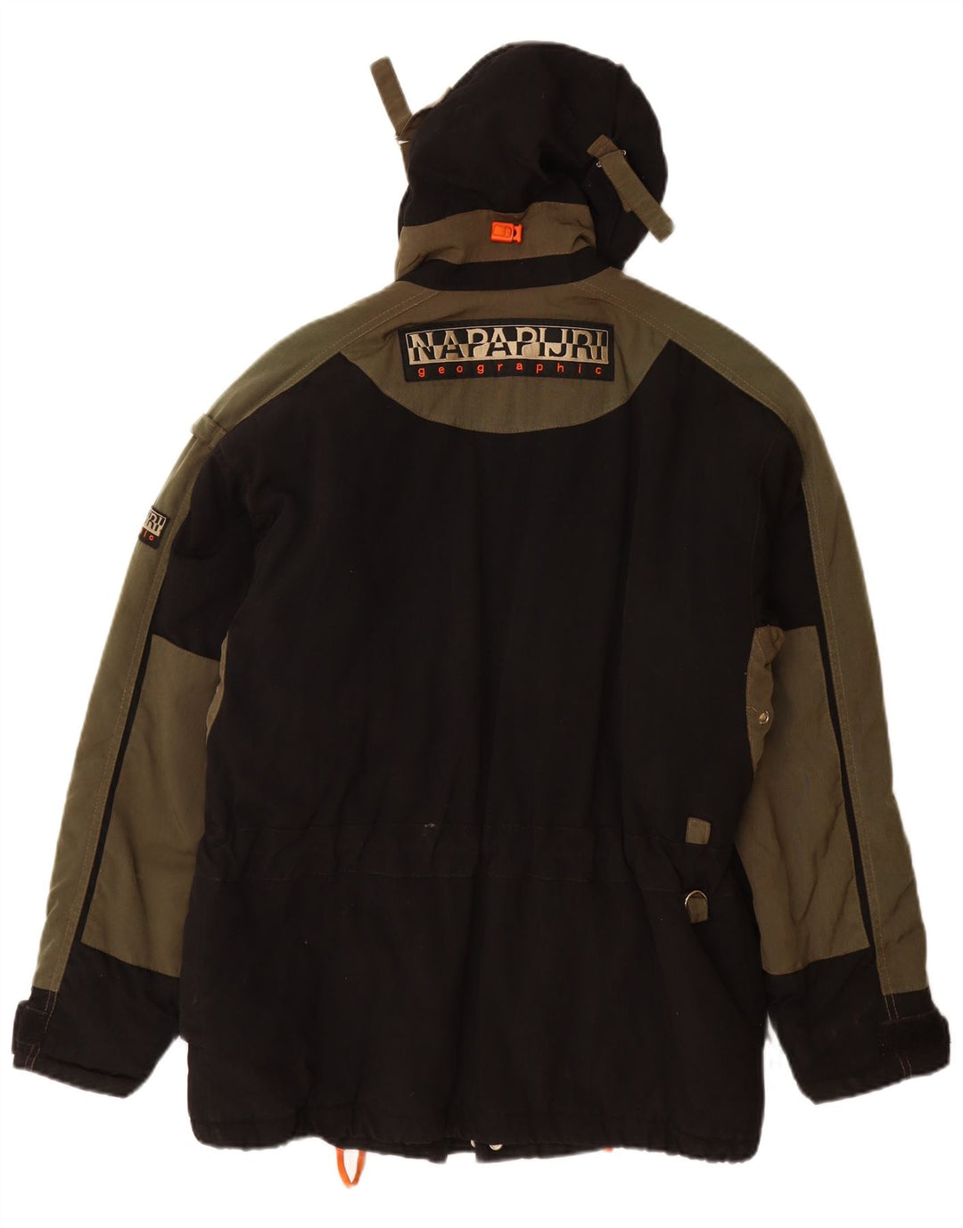 NAPAPIJRI Veste coupe-vent à capuche pour homme UK 38 Medium Noir Polyamide