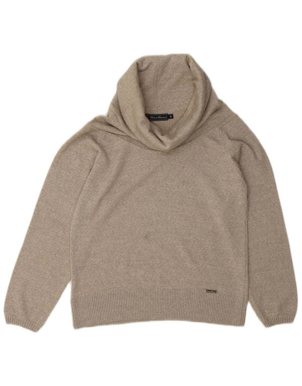 Conte of Florence Pull col roulé pour femme UK 10 Petit gris moucheté