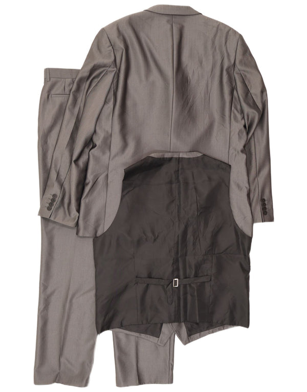 Angelo Litrico Costume 3 pièces pour homme IT 56 3XL W42 L34 Gris Polyester