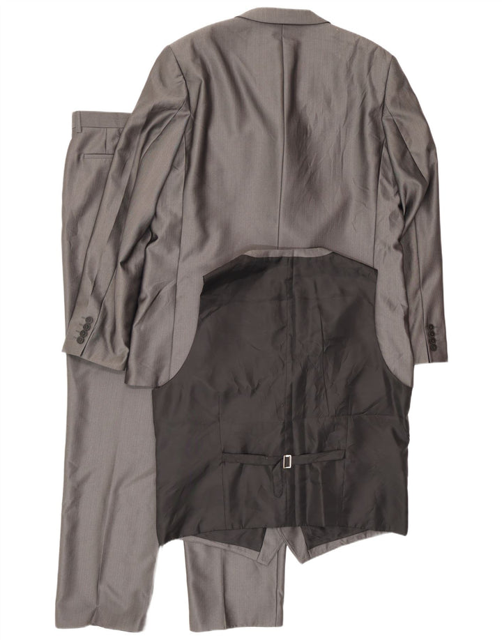 Angelo Litrico Costume 3 pièces pour homme IT 56 3XL W42 L34 Gris Polyester