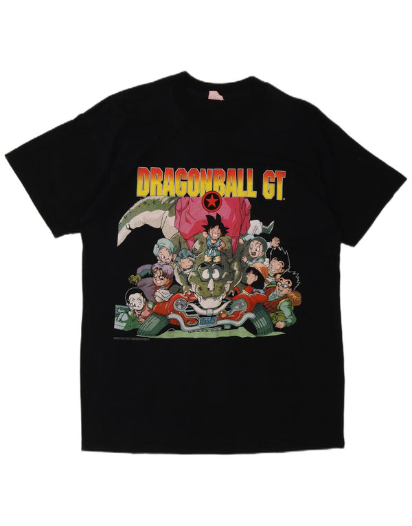 Vintage Hommes Dragon Ball GT 1997 T-Shirt Graphique Haut Moyen Noir