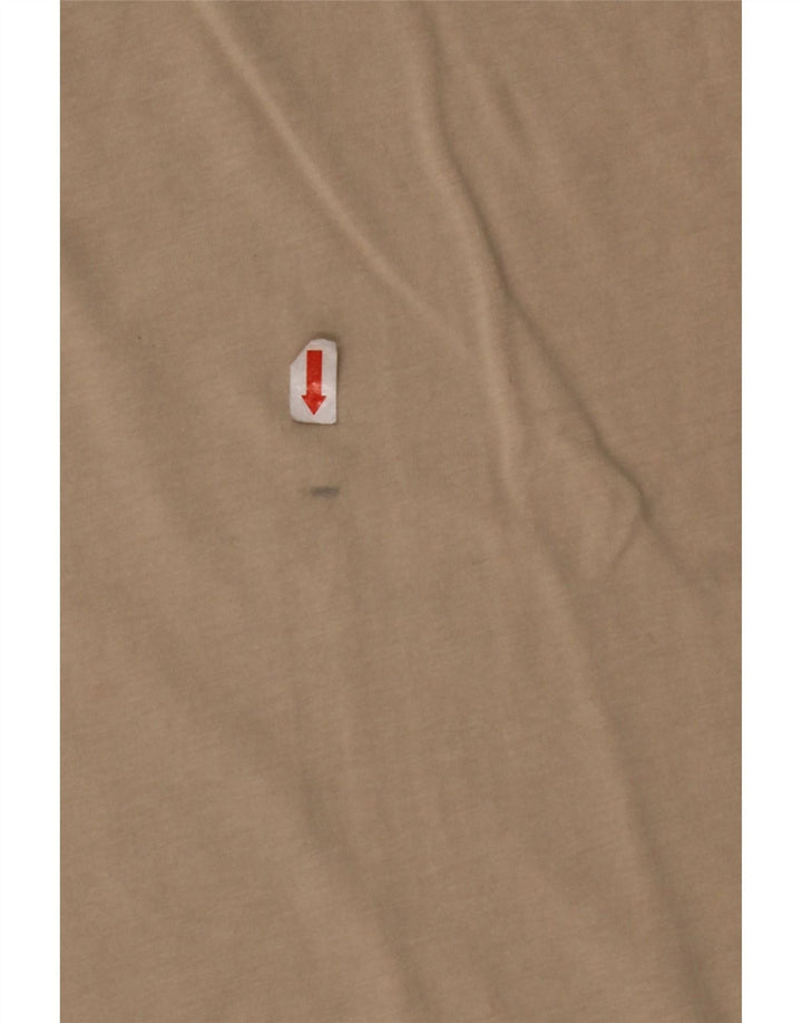 PUMA T-Shirt Femme UK 10 Petit Beige Coton