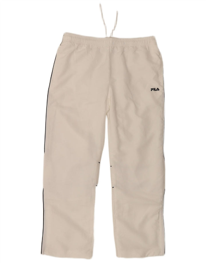 Fila Pantalon de survêtement pour femme UK 10 Small Blanc Polyester