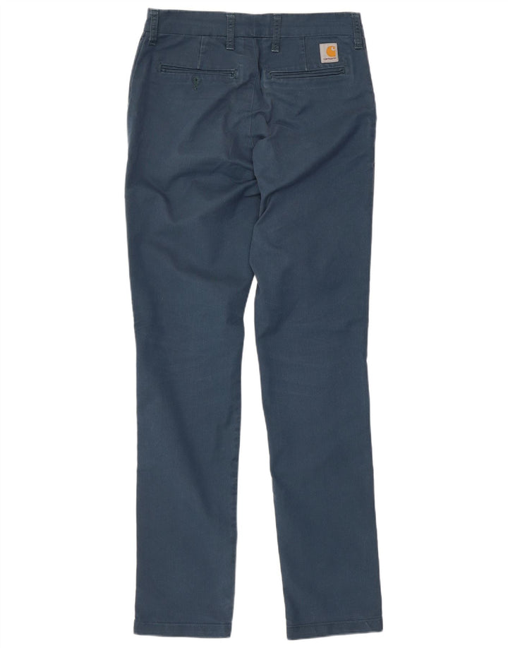Carhartt Pantalon Chino Slim Homme W33 L34 Bleu Marine Polyester