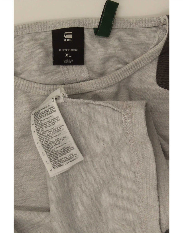 G-Star Homme Graphic Top Manches Longues XL Gris Coton
